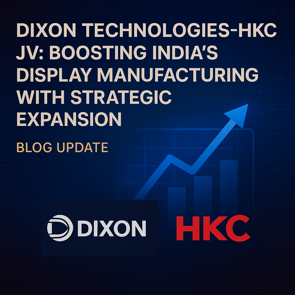 Dixon Technologies–HKC JV: Boosting India’s Display Manufacturing with Strategic Expansion | June 2025 Update